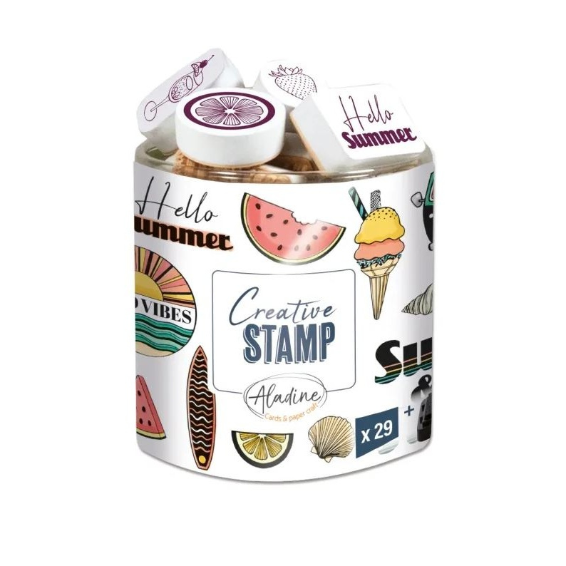 Razítka Creative Stamp, 29 ks - Prázdiny Aladine