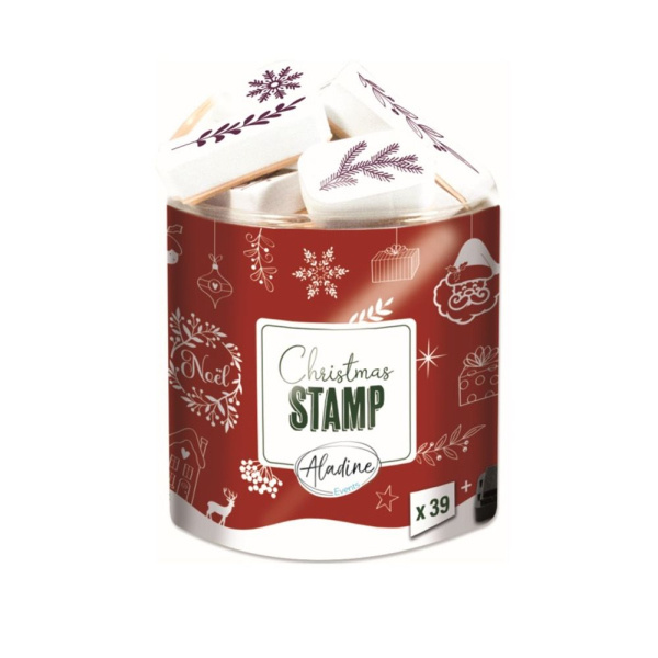 Aladine Razítka Aladine Creative Stamp, 39 ks - Veselé Vánoce