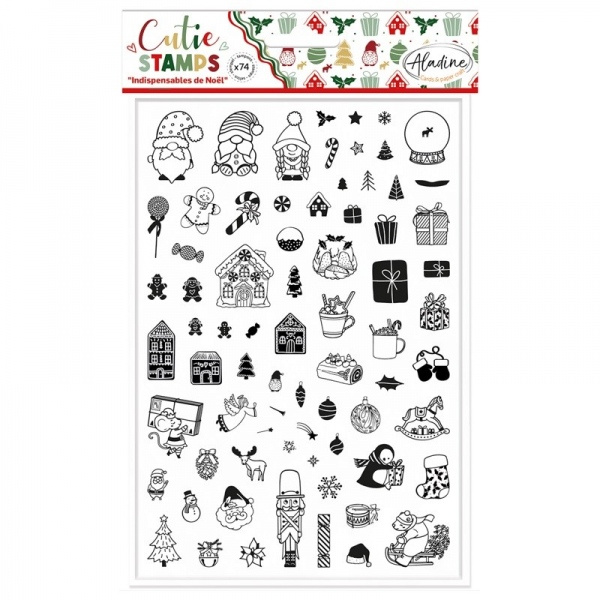 Aladine Razítka Aladine Cutie Stamps, 74 ks - Vánoční nezbytnosti