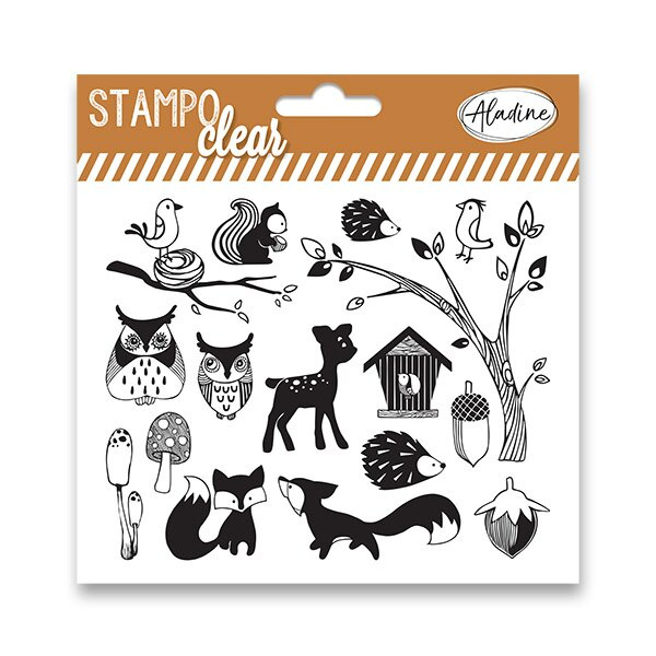 Razítka Stampo Clear Lesní zvířátka Aladine