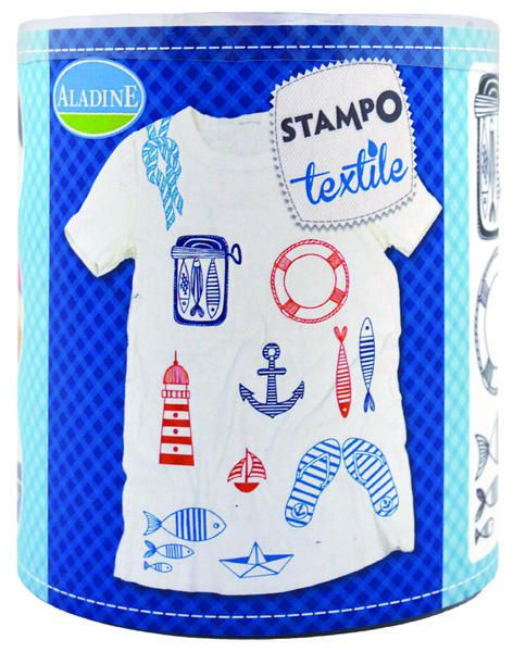 Razítka Stampo Textile Marina 13 ks Aladine