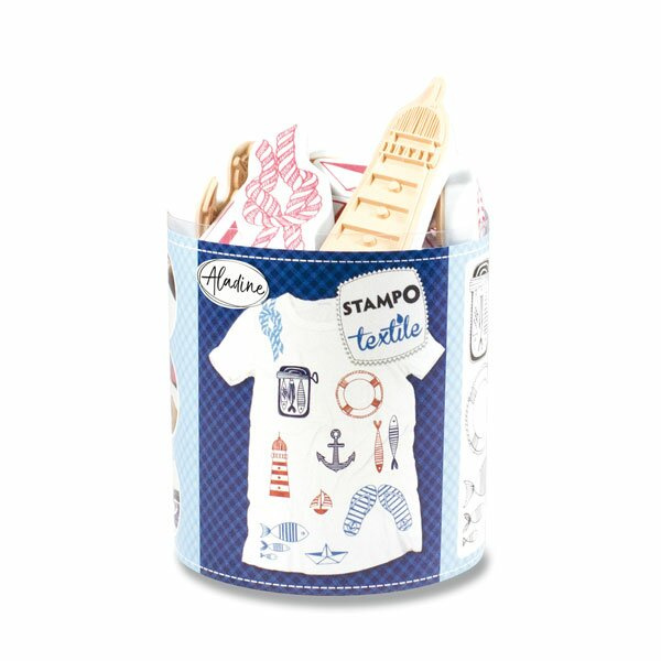 Razítka Stampo Textile Marina 13 ks Aladine