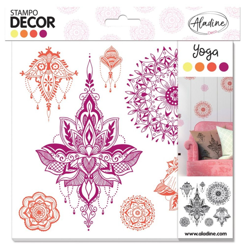 Razítka Stampo Decor Jóga 7 ks Aladine