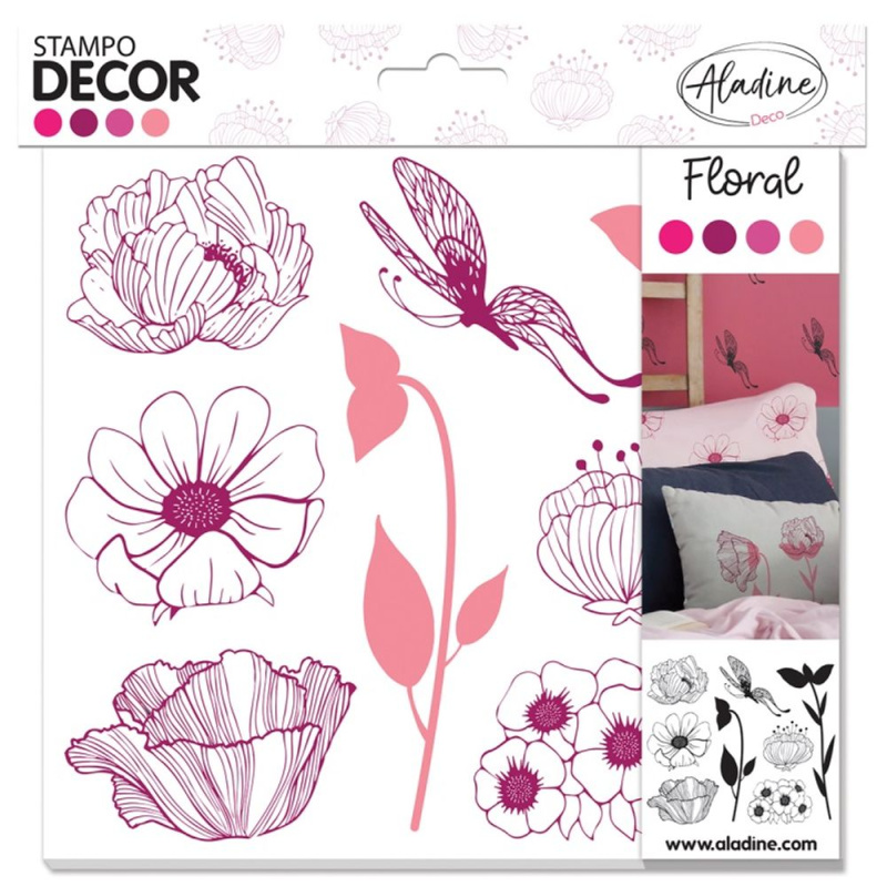 Razítka Stampo Decor Kytičky 8 ks Aladine