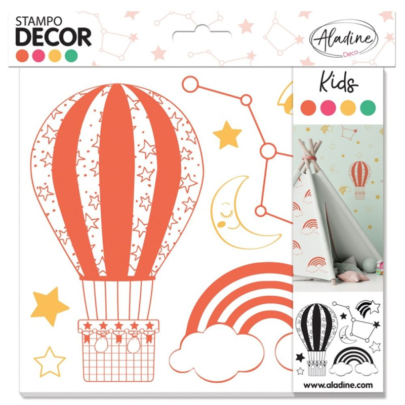 Dekorační razítka Aladine Stampo DECOR 9 ks - Pro děti Aladine