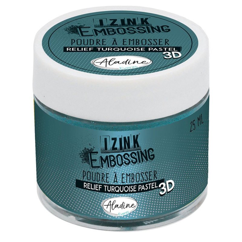 Embosovací prášek Aladine 25 ml - turquoise pastel pastelová tyrkysová Aladine