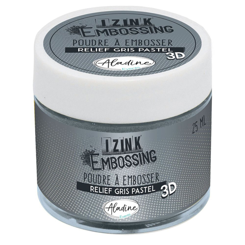 Aladine Embosovací prášek Aladine - základní - VYBERTE ODSTÍN - Embosovací prášek Aladine, 25 ml - gris pastel, pastelově šedý