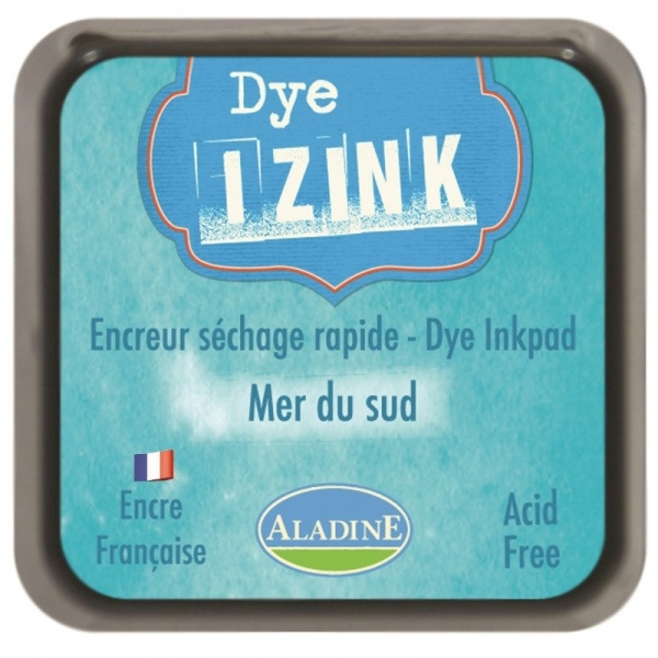 Razítkovací polštářek Aladine IZINK DYE - mer du sud azurová Aladine