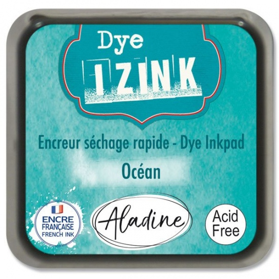 Aladine Razítkovací polštářek Aladine Izink Dye - VYBERTE ODSTÍN - Razítkovací polštářek Aladine Izink Dye - ocean, tyrkysový