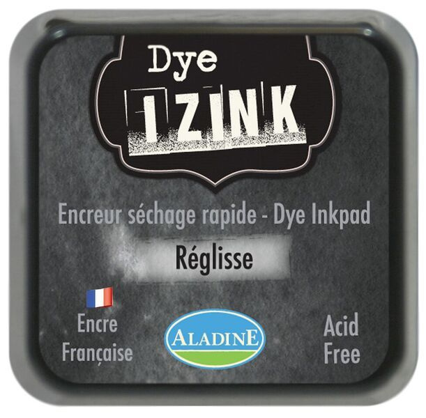 Aladine Razítkovací polštářek Aladine Izink Dye - VYBERTE ODSTÍN - Razítkovací polštářek Aladine Izink Dye - reglisse, černý