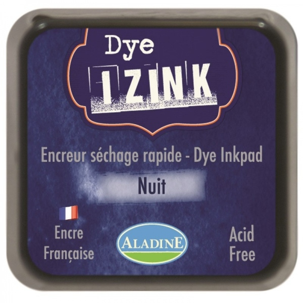 Aladine Razítkovací polštářek Aladine Izink Dye - VYBERTE ODSTÍN - Razítkovací polštářek Aladine Izink Dye - nuit, tm. modrý