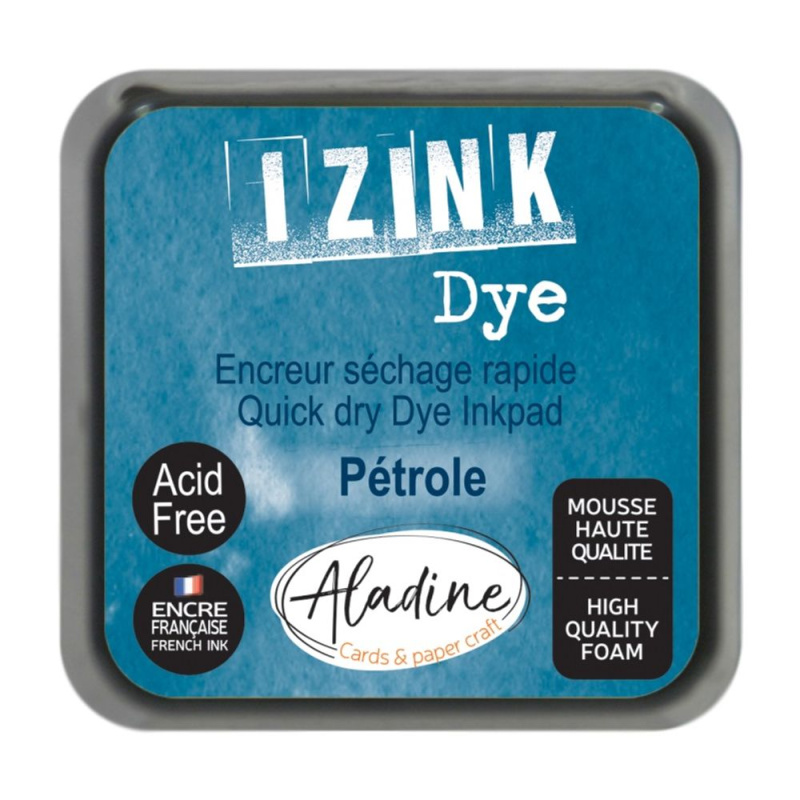 Razítkovací polštářek Aladine IZINK DYE - petrole petrolejová modrá Aladine