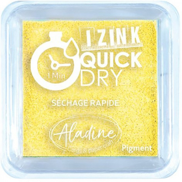 Razítkovací polštářek Aladine IZINK QUICK DRY - jeune pastel pastelová žlutá Aladine