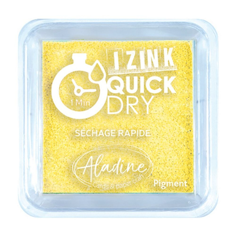 Razítkovací polštářek Aladine IZINK QUICK DRY - jeune pastel pastelová žlutá Aladine
