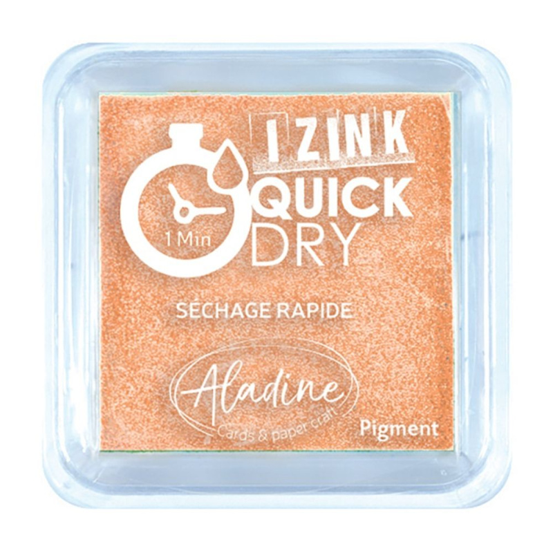 Razítkovací polštářek Aladine IZINK QUICK DRY - orange pastel pastelová oranžová Aladine