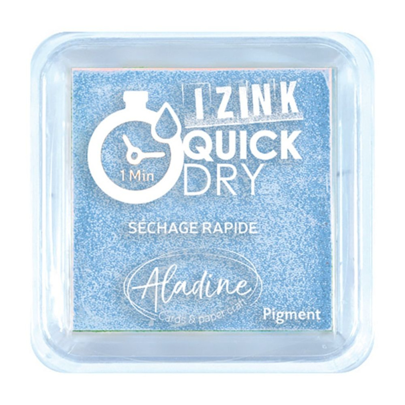 Razítkovací polštářek Aladine IZINK QUICK DRY - bleu pastel pastelová modrá Aladine
