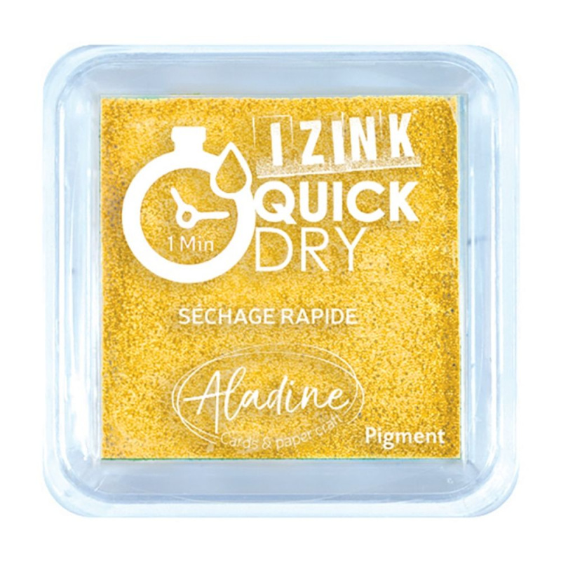 Razítkovací polštářek Quick Dy žlutý Aladine