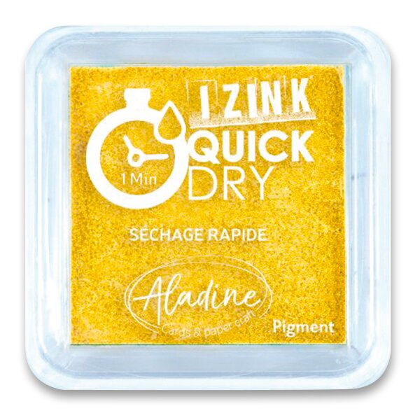 Razítkovací polštářek Quick Dy žlutý Aladine