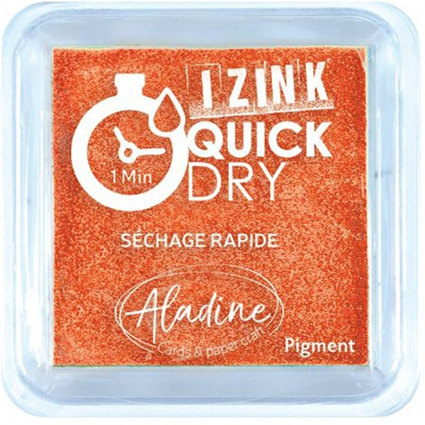 Aladine Razítkovací polštářek Aladine Izink Quick Dry, rychleschnoucí - VYBERTE ODSTÍN - Razítkovací polštářek Aladine Izink Quick Dry - orange, oranžový