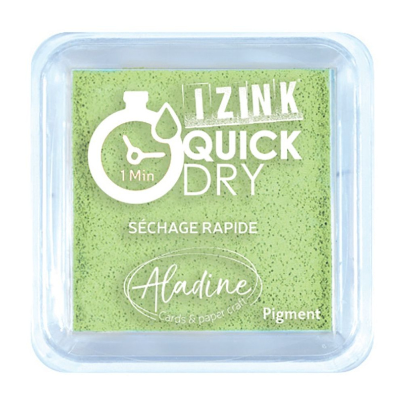 Razítkovací polštářek Aladine IZINK QUICK DRY - vert anis světle zelená Aladine