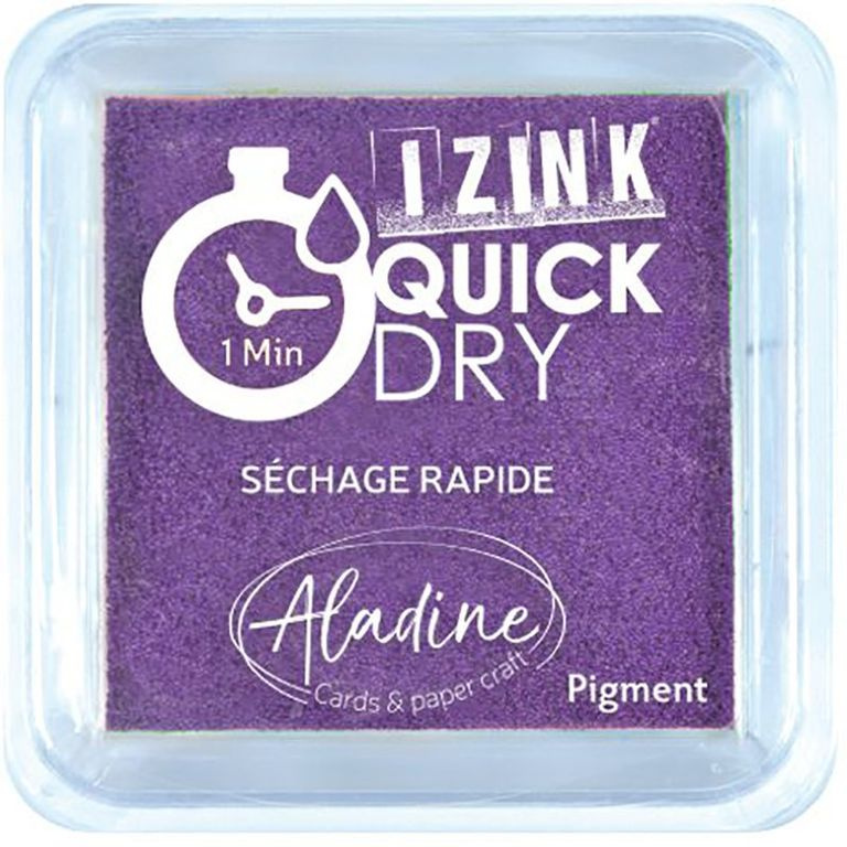 Razítkovací polštářek Aladine IZINK QUICK DRY - violet fialová Aladine