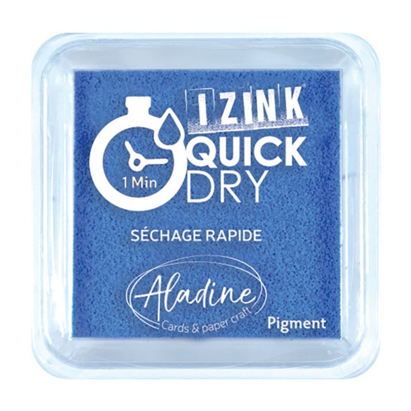 Razítkovací polštářek Aladine IZINK QUICK DRY - bleu modrá Aladine