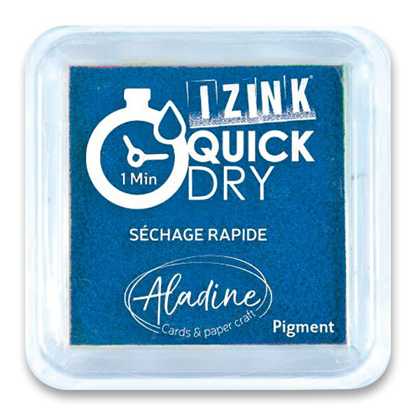 Aladine Razítkovací polštářek Aladine Izink Quick Dry, rychleschnoucí - VYBERTE ODSTÍN - Razítkovací polštářek Aladine Izink Quick Dry - marine, námořnický modrý