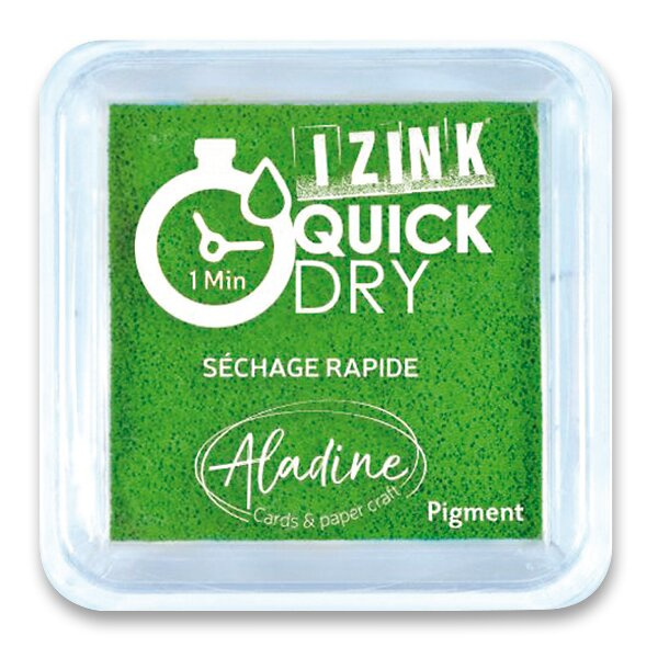 Aladine Razítkovací polštářek Aladine Izink Quick Dry, rychleschnoucí - VYBERTE ODSTÍN - Razítkovací polštářek Aladine Izink Quick Dry - vert, zelený