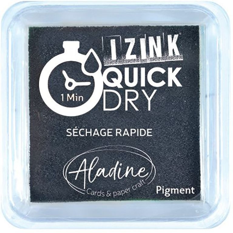 Razítkovací polštářek Quick Dy černý Aladine