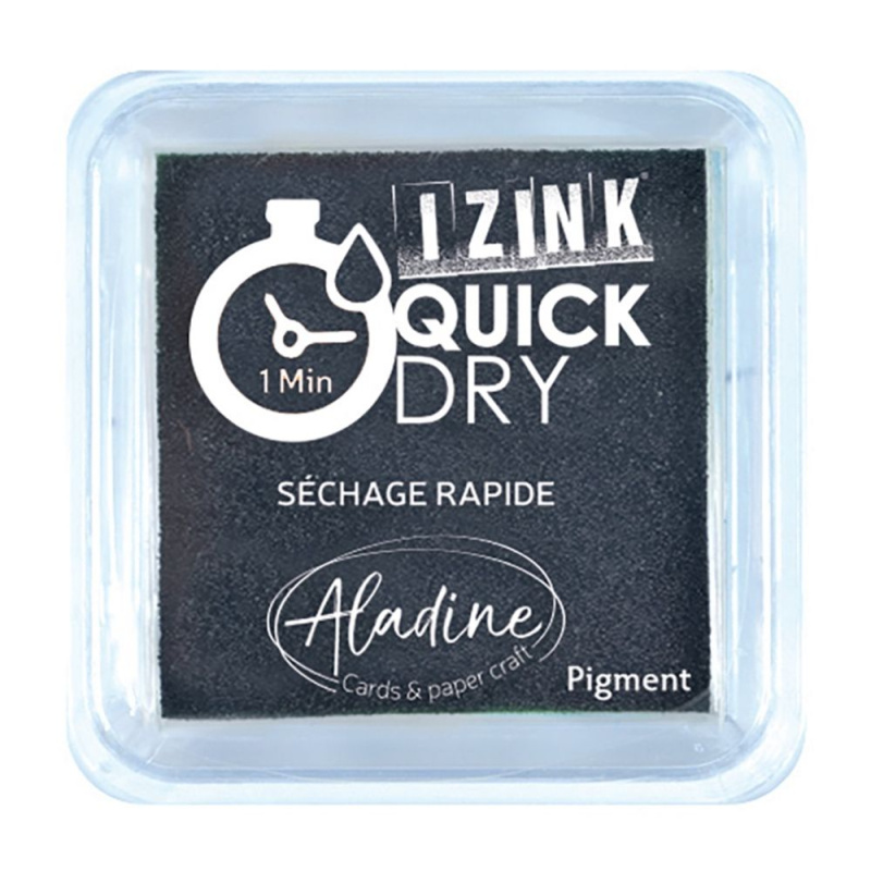 Razítkovací polštářek Quick Dy černý Aladine