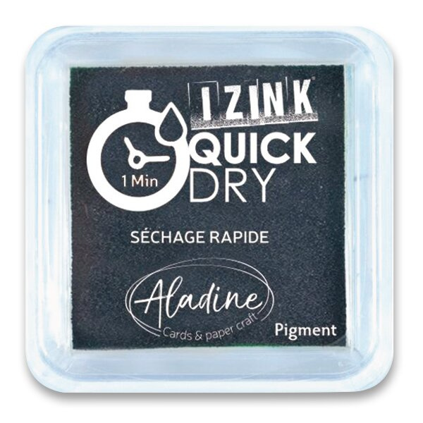 Razítkovací polštářek Quick Dy černý Aladine