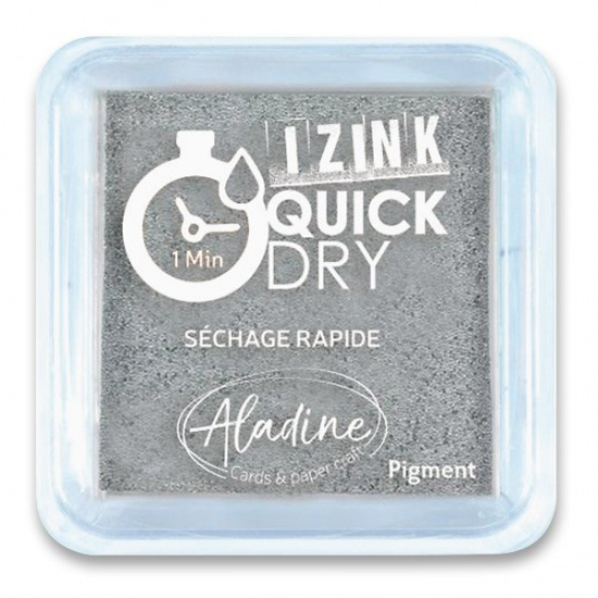 Razítkovací polštářek Quick Dy stříbrný Aladine