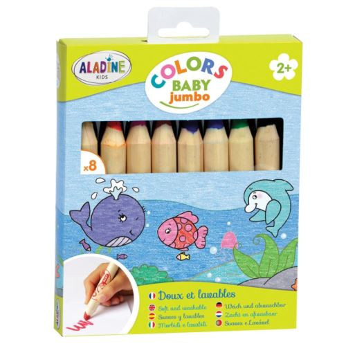 Pastelky pro nejmenší Aladine COLORS BABY JUMBO 8 ks Aladine
