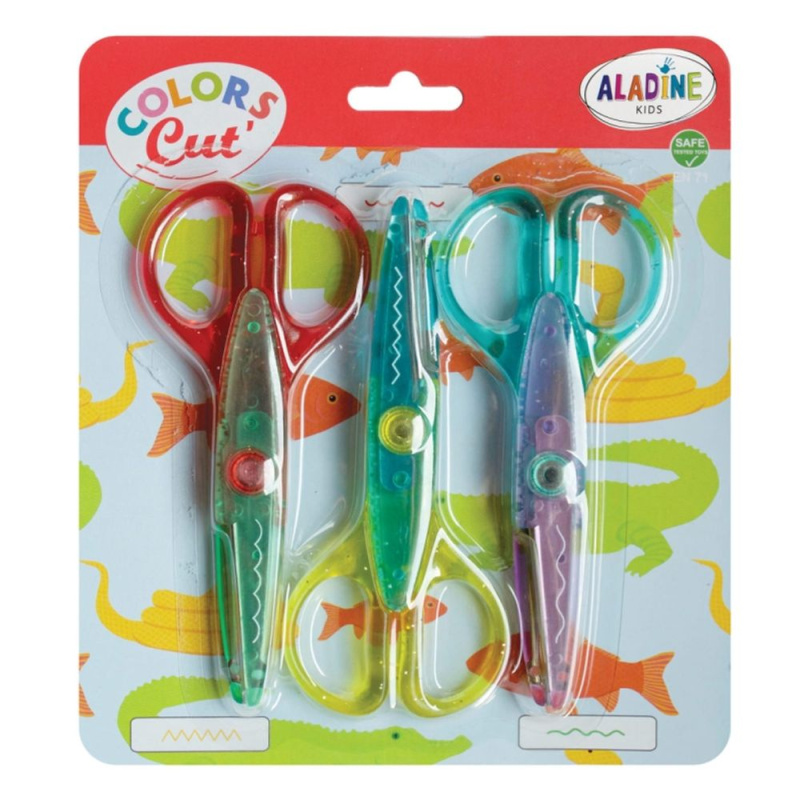 Aladine Ozdobné nůžky Aladine Colors Cut', 3 ks