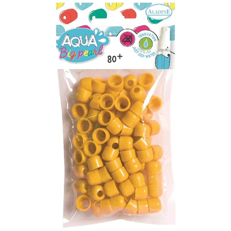 Aqua pearl XL, balení 80ks, Žlutá Aladine
