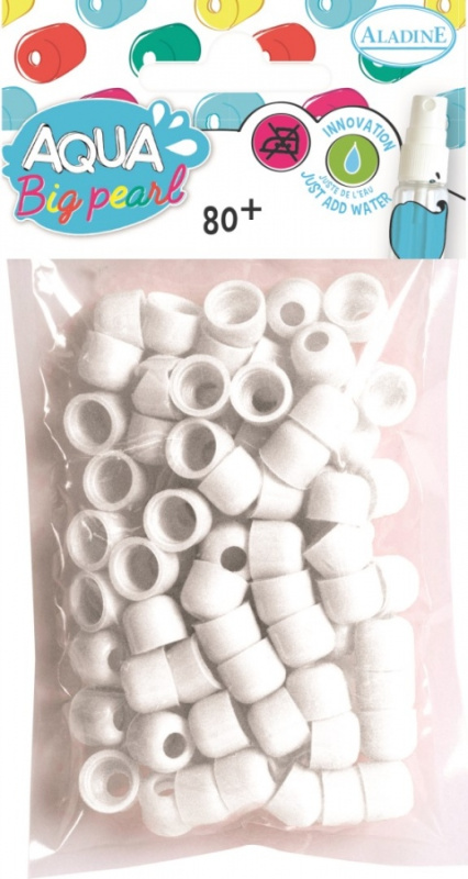 Aqua pearl XL, balení 80ks, Bílá Aladine