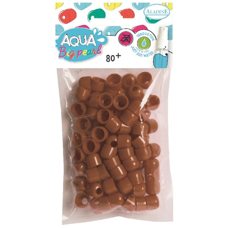 Aqua pearl XL, balení 80ks, Hnědá Aladine