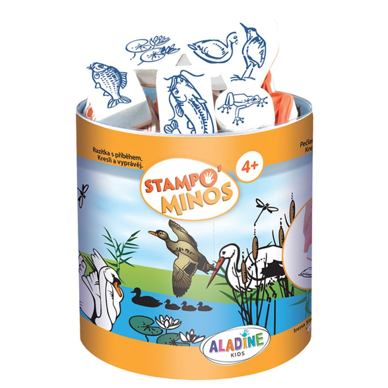 Razítka Aladine Stampo Minos U vody, 41 ks Aladine