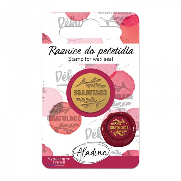 Pečeť (pečetní raznice) Aladine - Gratulace (text) Aladine