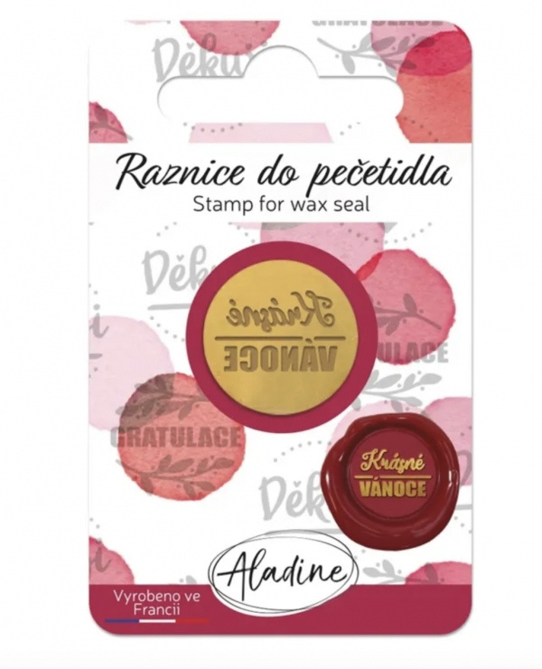 Pečeť Aladine - Krásné Vánoce (text) Aladine