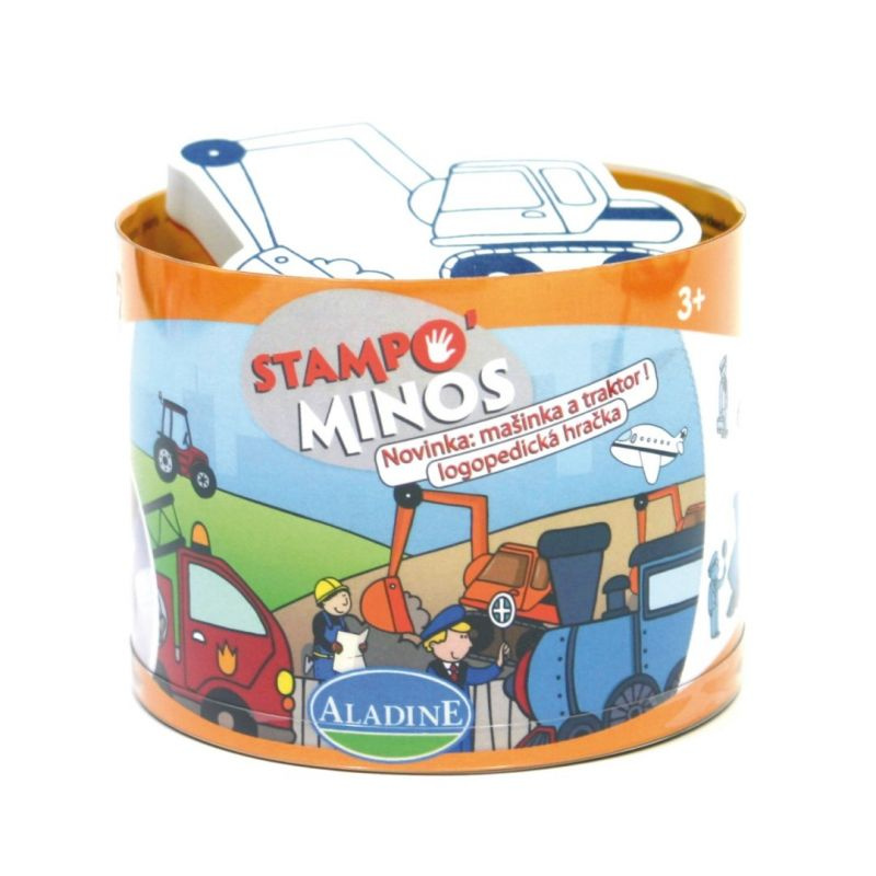 Razítka Aladine Stampo Minos Stroje, 10 ks Aladine