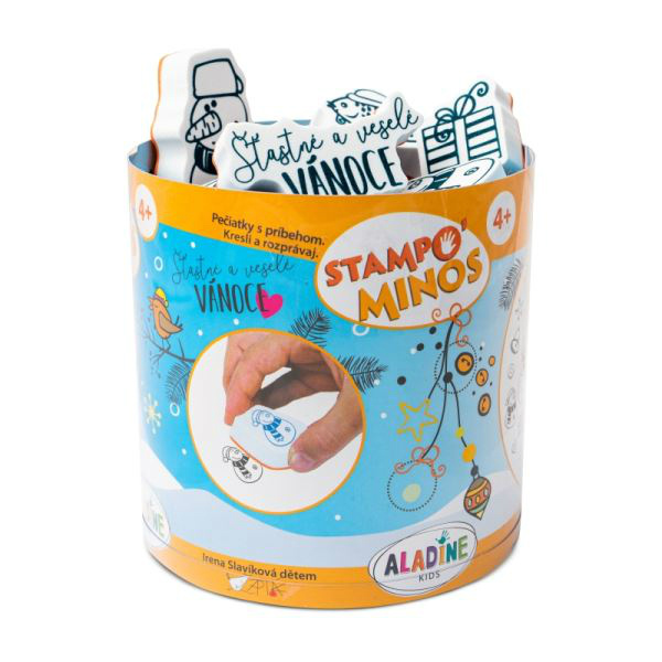 Aladine Dětská razítka Aladine Stampo Minos, 32 ks - České Vánoce