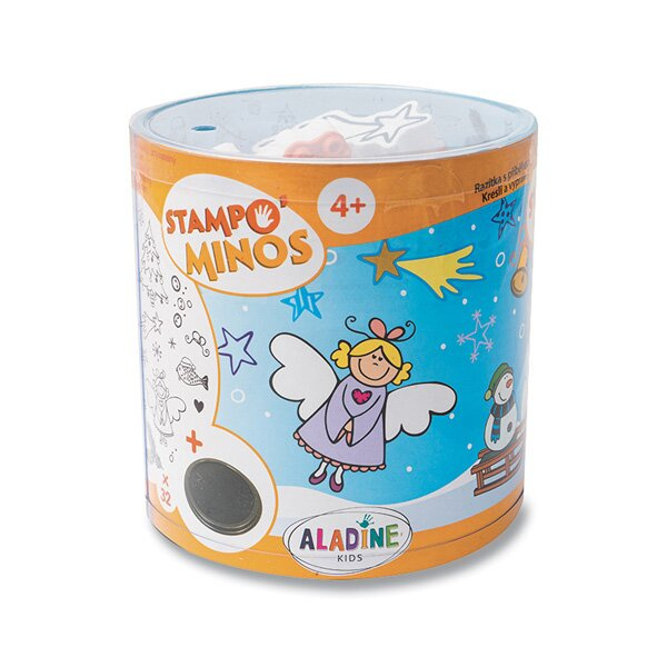 Aladine Dětská razítka Aladine Stampo Minos, 32 ks - České Vánoce