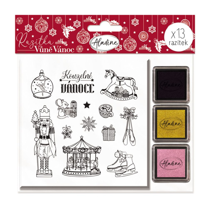 Razítka Stampo Noel Aladine - Vůně vánoc , 13 Ks Aladine