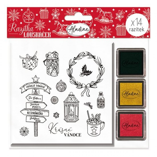 Razítka Stampo Noel Aladine - Louskáček, 14 Ks  Aladine