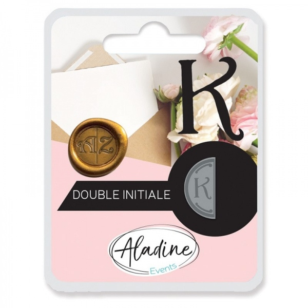 Aladine pečetidlo oboustranná iniciála - K Aladine