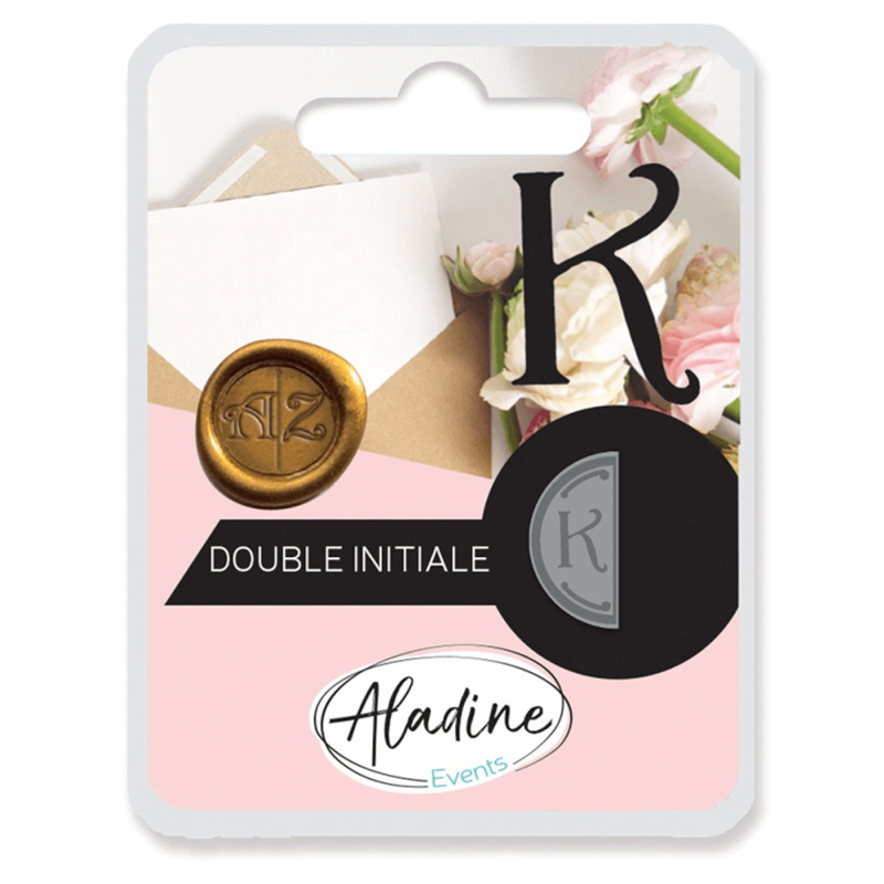 Aladine pečetidlo oboustranná iniciála - K Aladine