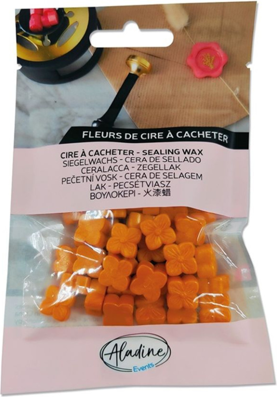 Aladine Pečetní vosk granulovaný Aladine - perleťový - VYBERTE ODSTÍN - Pečetní vosk granulovaný Aladine - orange nacré, perleťový oranžový