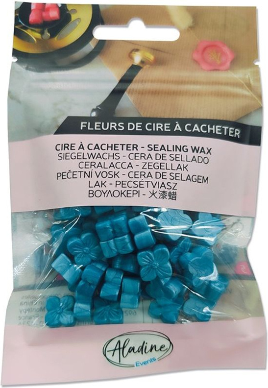 Aladine Pečetní vosk granulovaný Aladine - perleťový - VYBERTE ODSTÍN - Pečetní vosk granulovaný Aladine - bleu pastel nacré, perleťový pastelový modrý