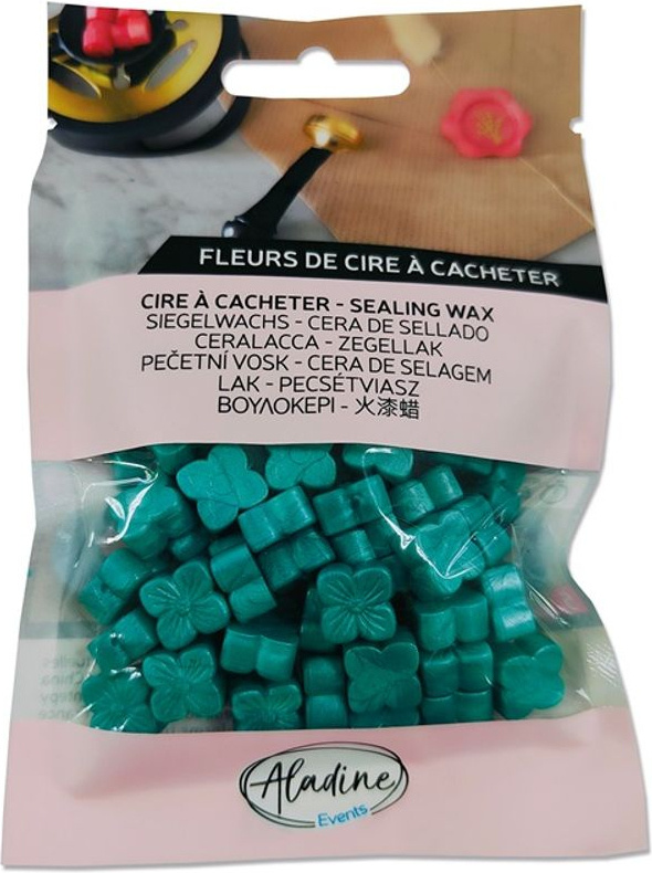 Aladine Pečetní vosk granulovaný Aladine - perleťový - VYBERTE ODSTÍN - Pečetní vosk granulovaný Aladine - bleu mer du sud nacré, perleťový oceán